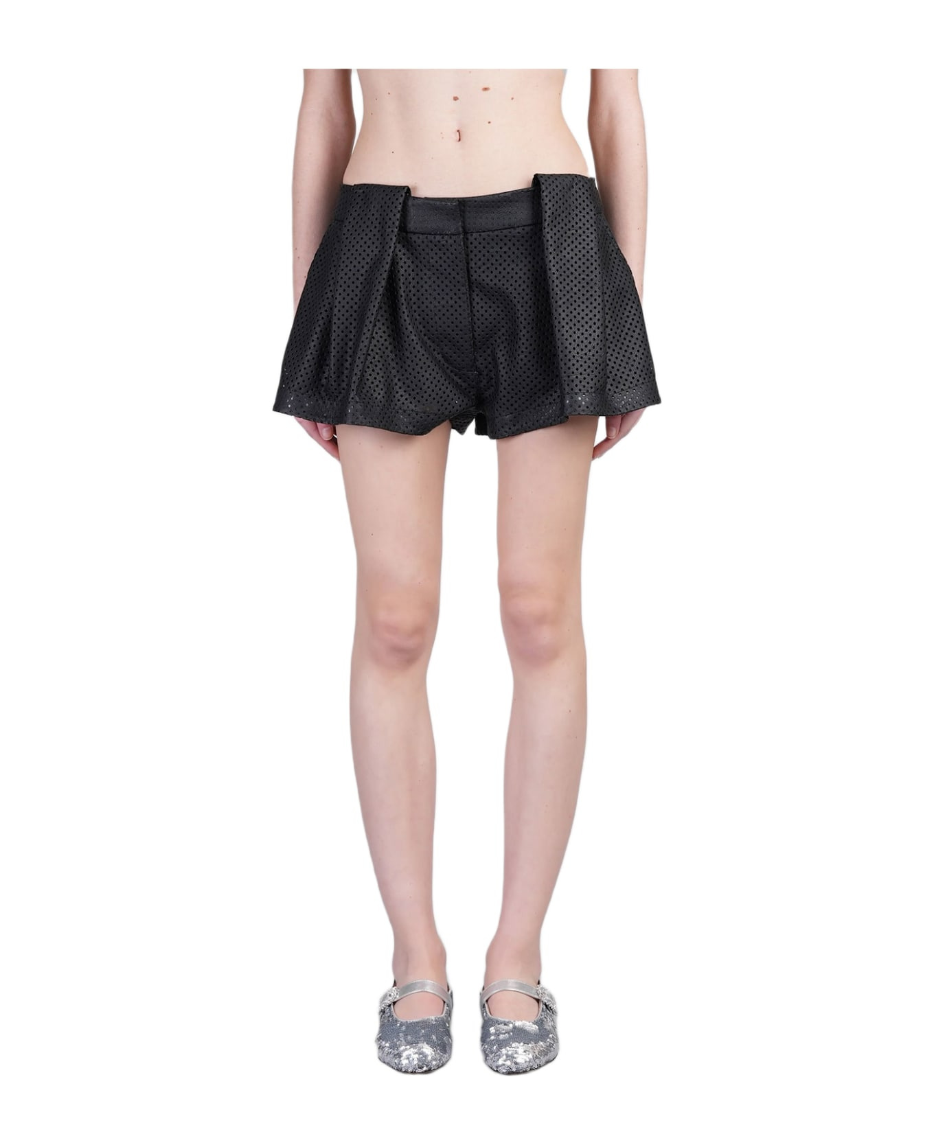 Shorts In Black Viscose - 1