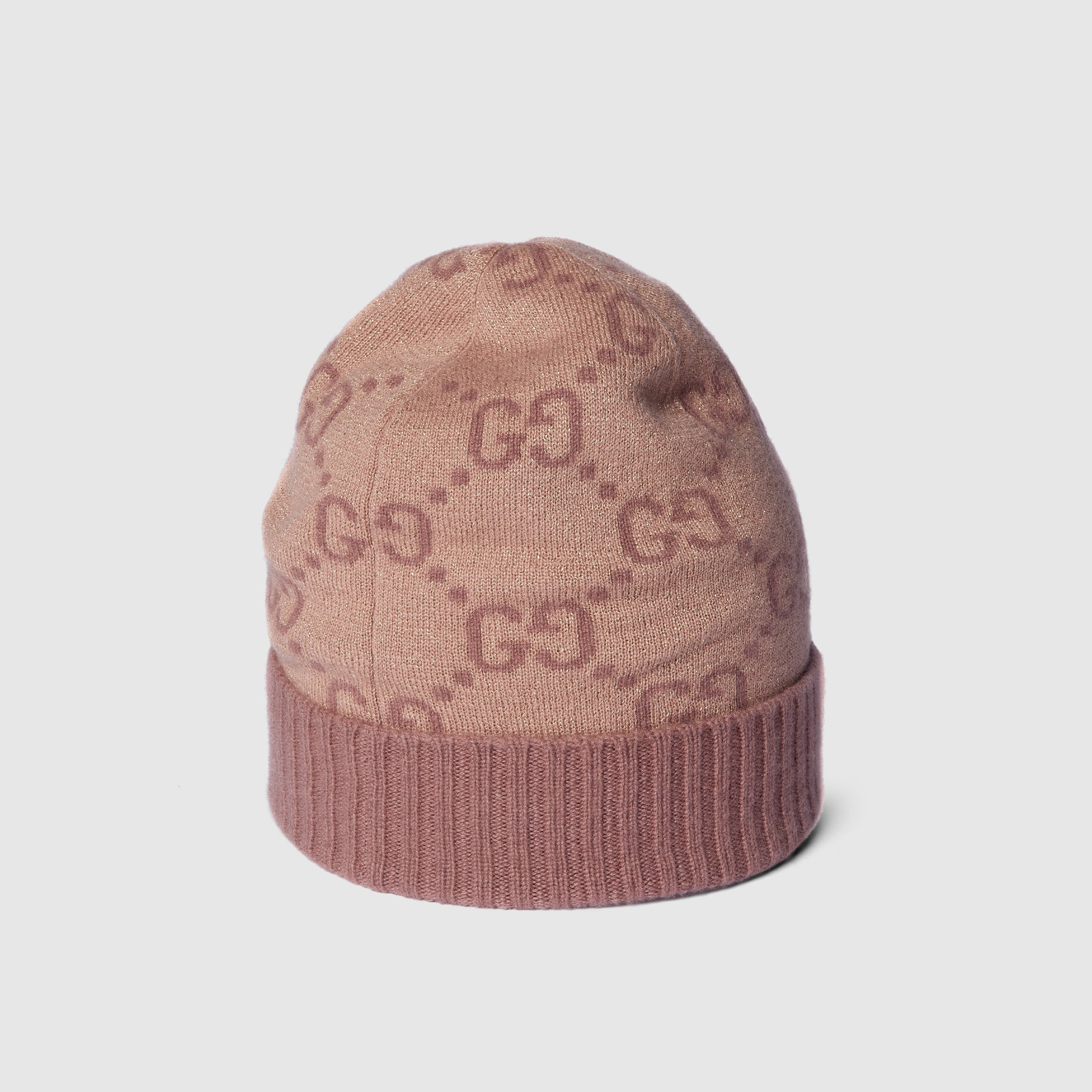 GG cashmere lamé jacquard hat - 4