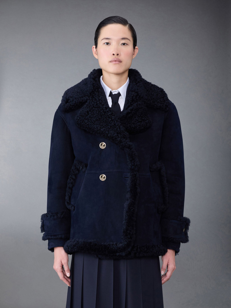 Shearling Pea Coat 1