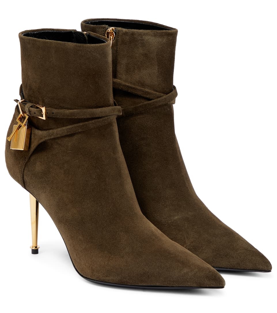 Padlock suede ankle boots - 1