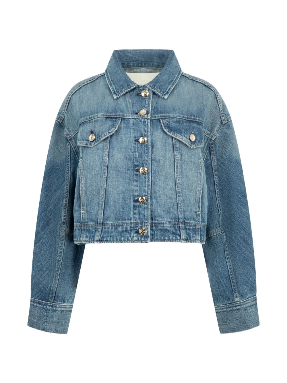 Mhor cropped denim jacket - 1