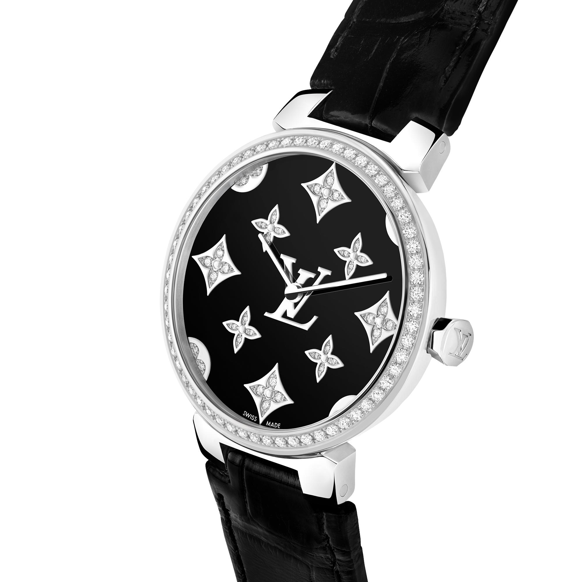 Tambour Slim Monogram Dentelle Black 28MM - 2