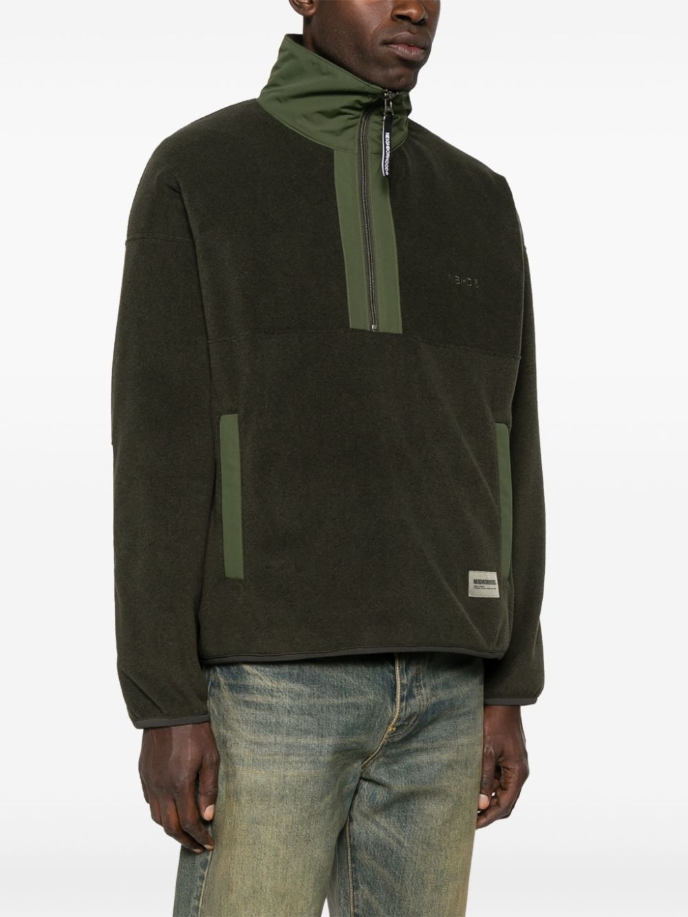 fleece half-zip sweatshirt - 3