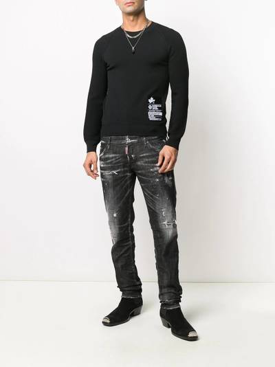 DSQUARED2 fitted long-sleeve jumper outlook