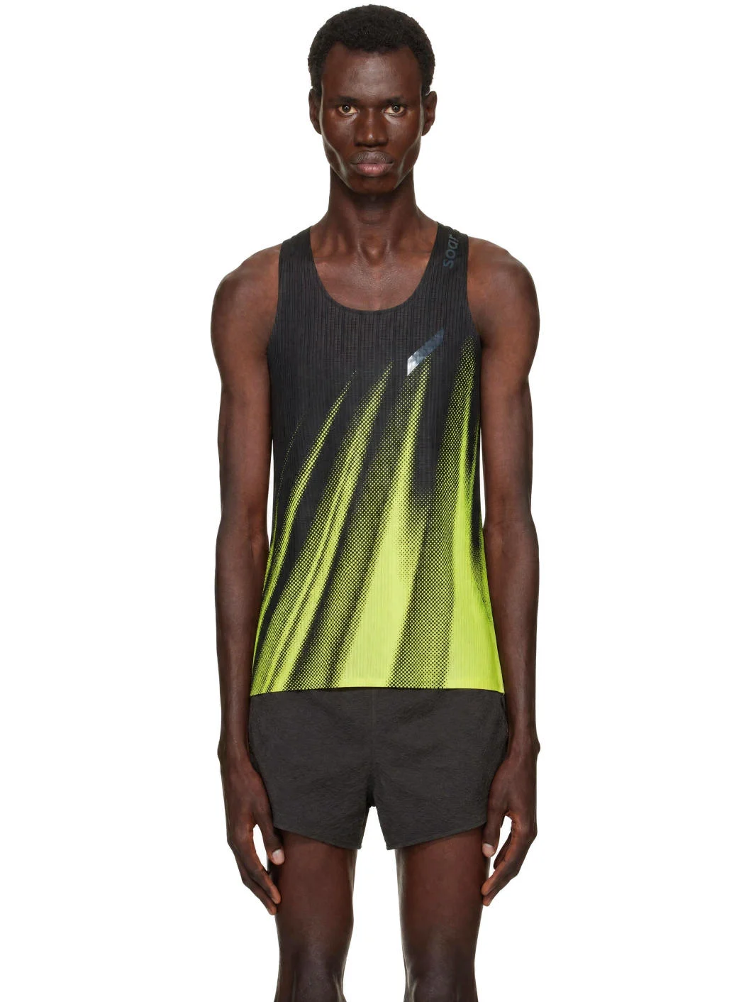 Black & Yellow Race Vest 2.0 Print Tank Top - 1