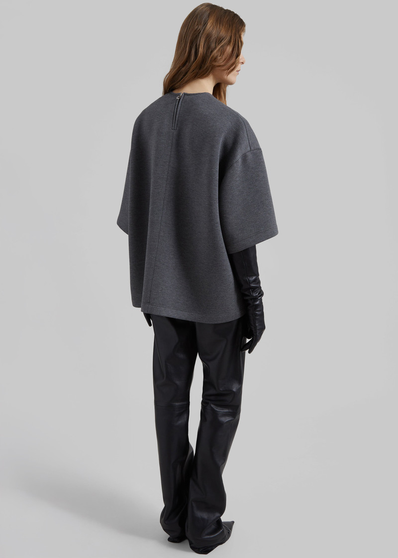 Delancey Neoprene Tee - Dark Grey 7
