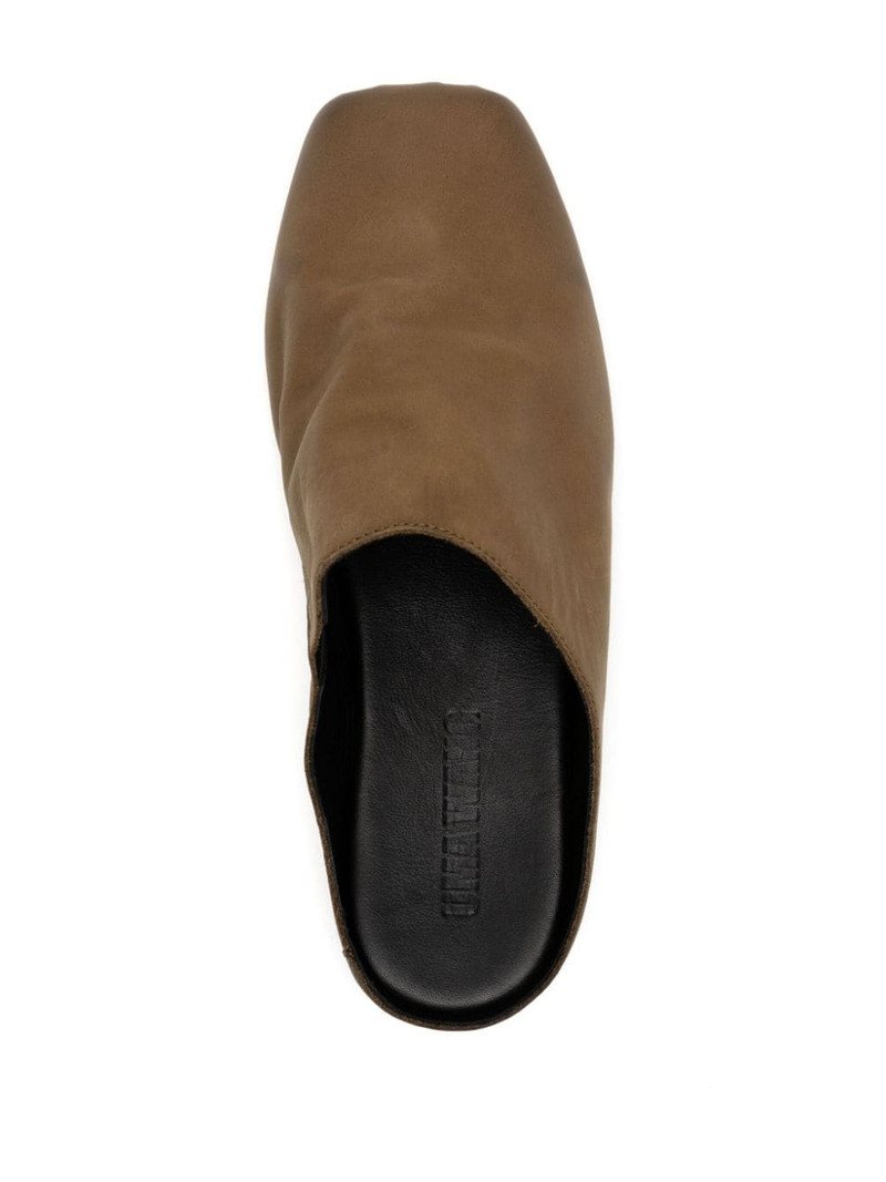 square-toe leather mules 4