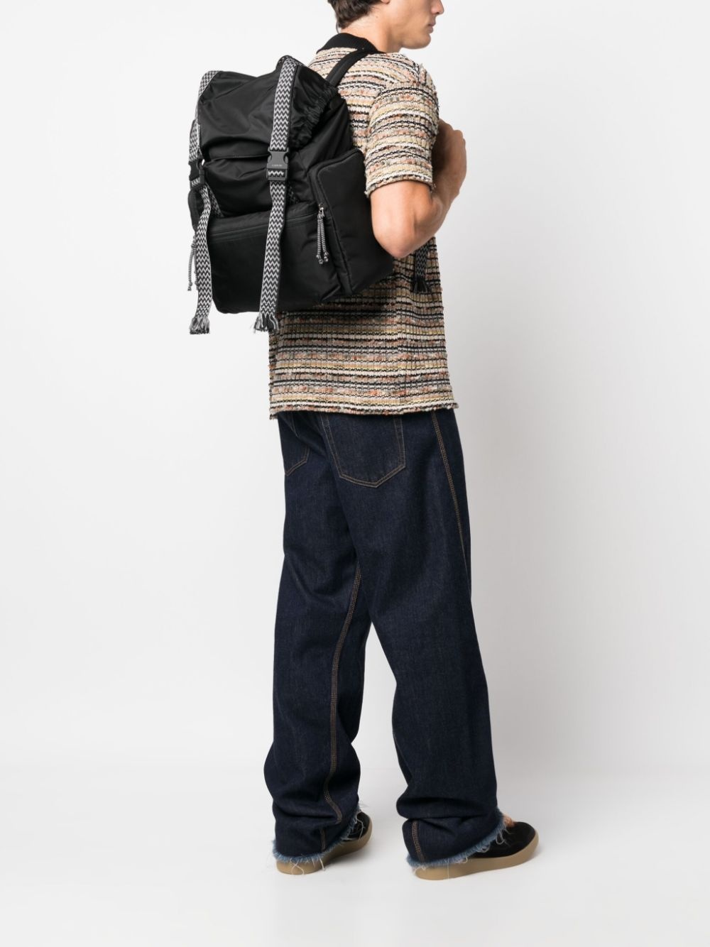 Curb strap-detail backpack - 2