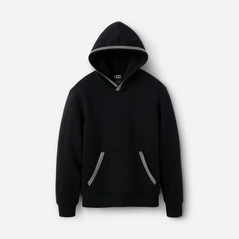 ® Men's Tasman Hoodie Cotton Blend/Recycled Materials Tops in Tar - 1