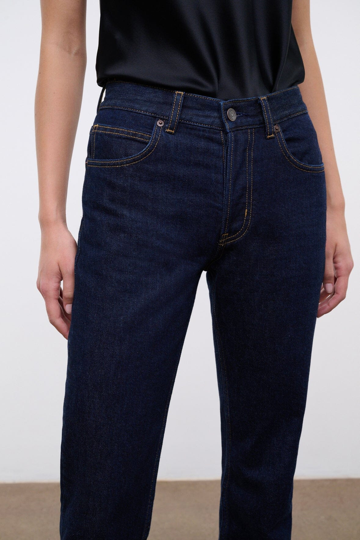 STAUD TEDDY STRAIGHT JEAN INDIGO - 6