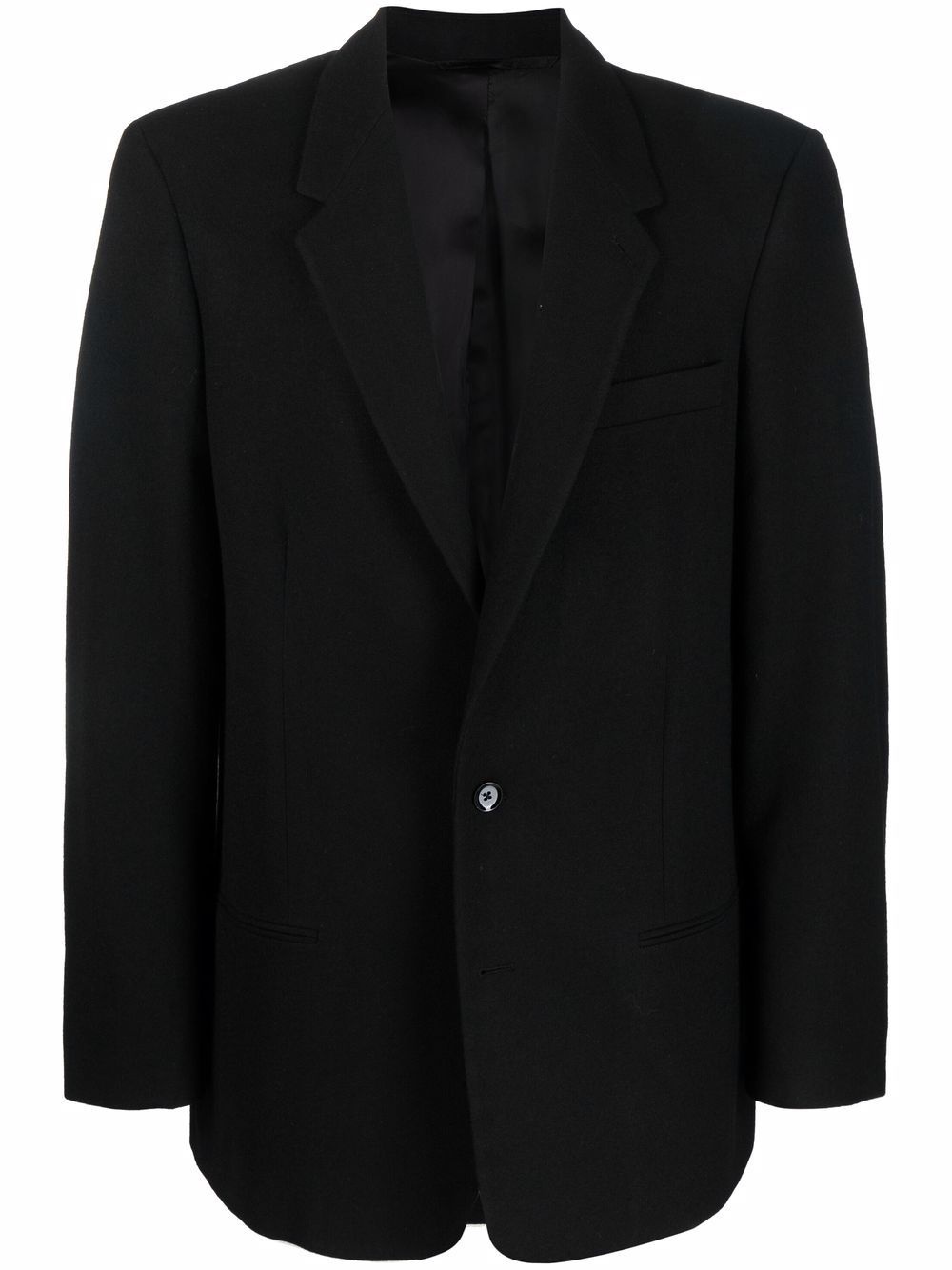 boxy single-breasted blazer - 1