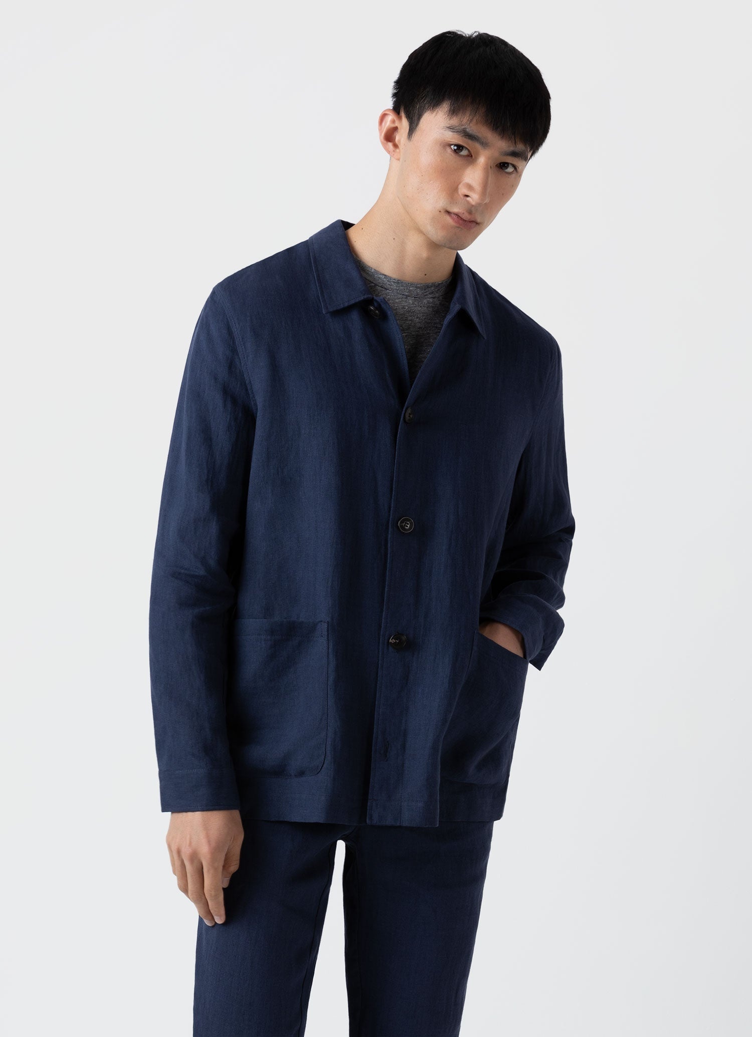 Linen Twin Pocket Jacket - 2