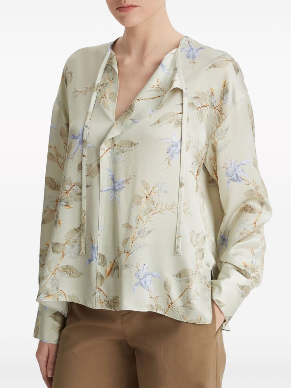 Bellflower silk blouse - 3