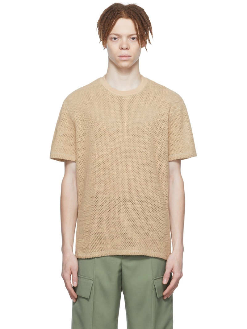 Beige Cotton T-Shirt 1