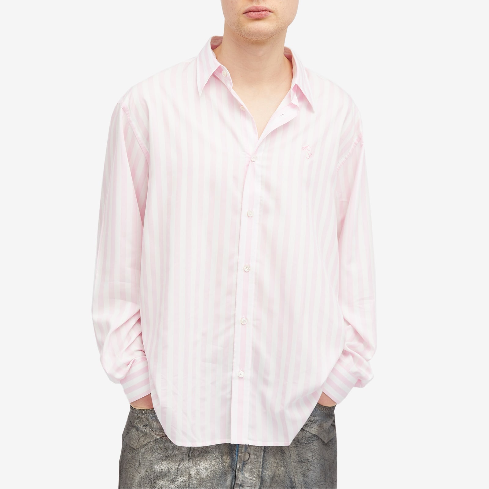 Acne Studios Sandrok Matt Stripe Shirt - 2