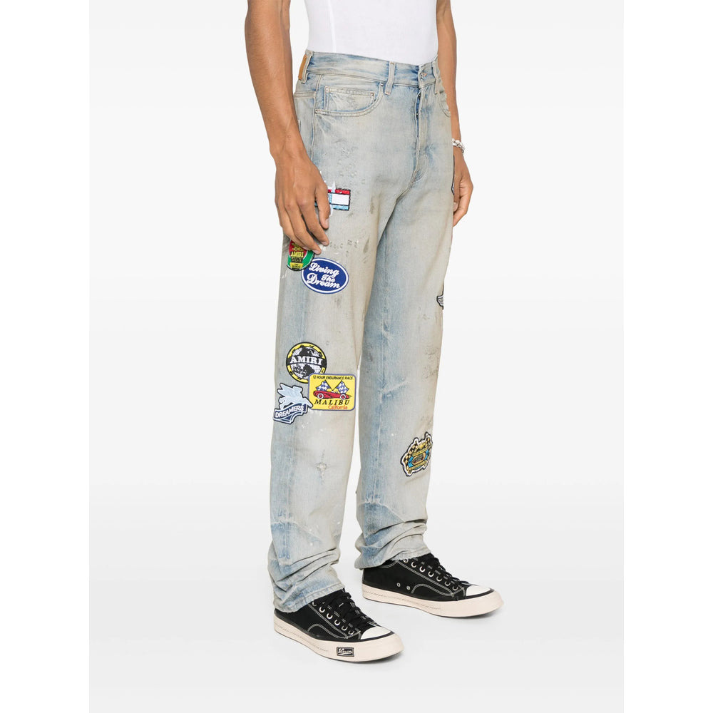 Amiri Blue Denim - Regular & Straight-Leg Jeans Men - 3