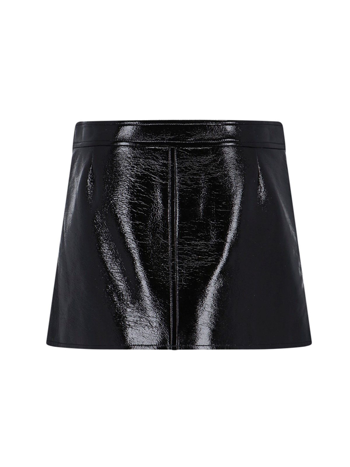 "BUCKLED ZIPPED" MINI SKIRT - 2