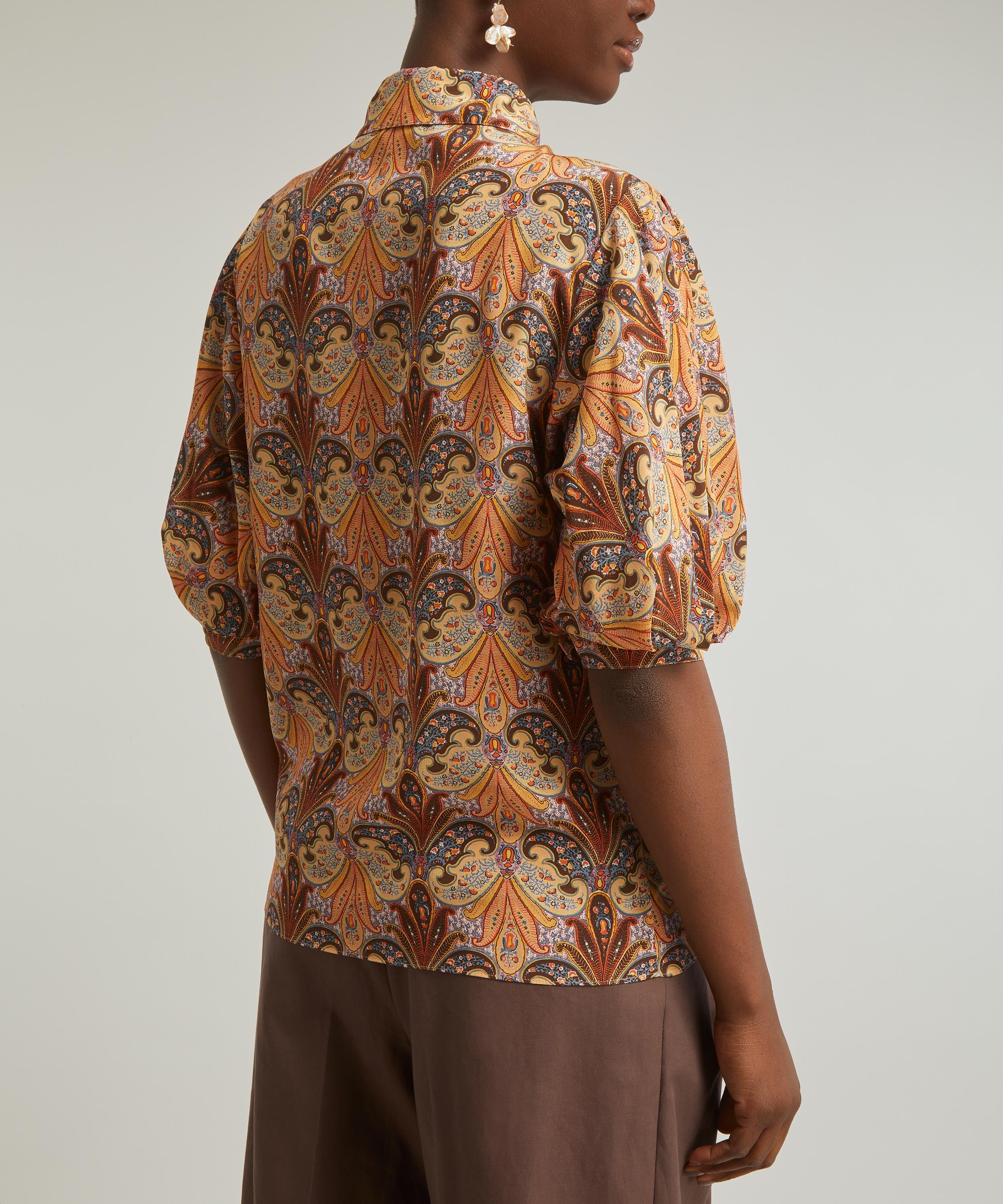 Paisley Print Silk Shirt