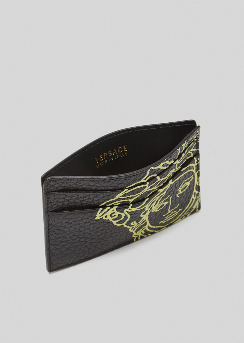 VERSACE Pop Medusa Leather Card Case outlook