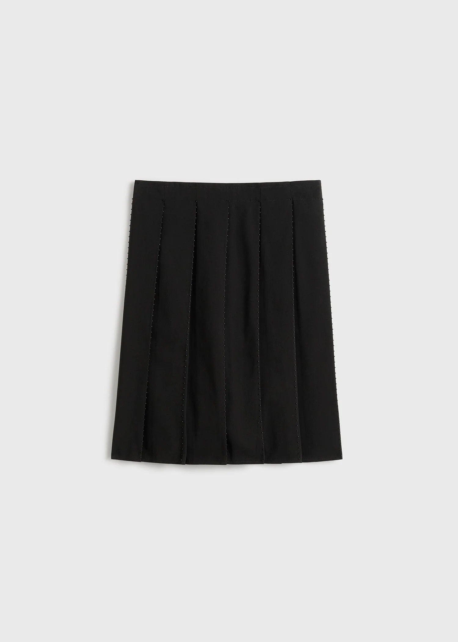 Beaded pleat skirt black - 1