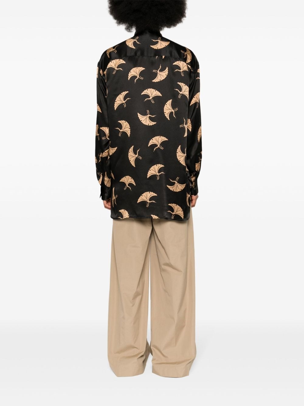 Printed silk shirt - 3
