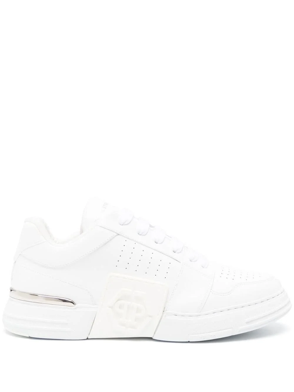 로고 돋을새김된 가죽 sneakers - 1