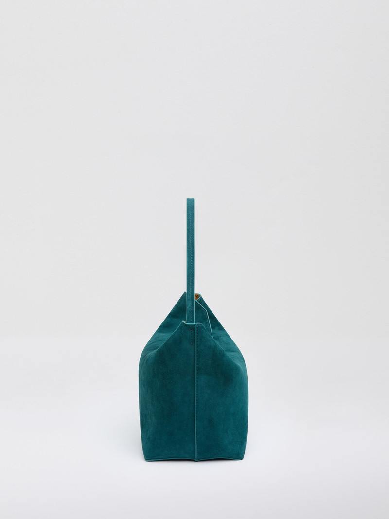 Turnlock Suede Shoulder Bag 4