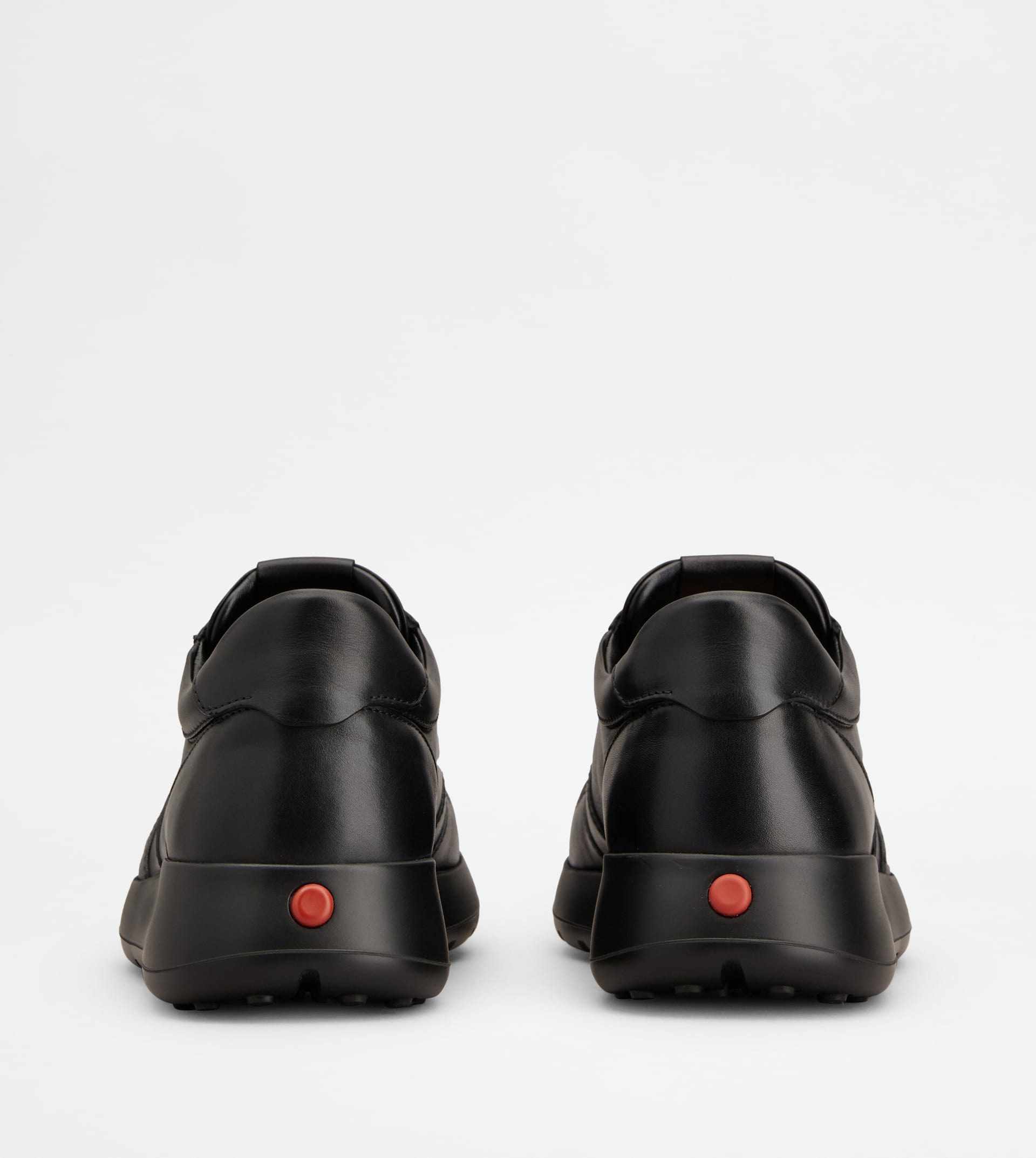 RED DOT SNEAKERS IN LEATHER - BLACK - 3