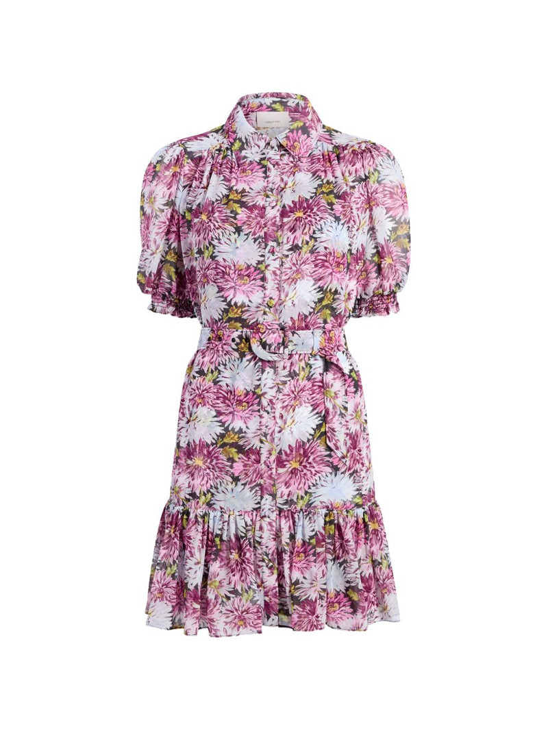 dahlia print ruffled dress 1