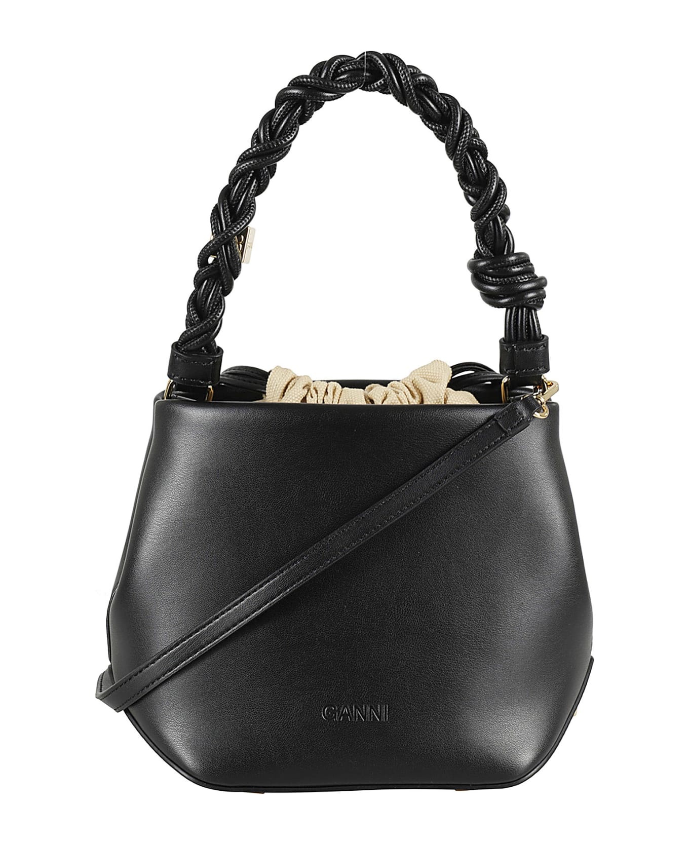 Black Leather Satchel - 3