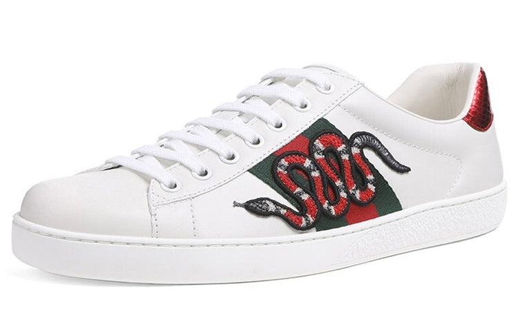 Gucci Ace Embroidered 'Snake' 456230-02JP0-9064 - 3