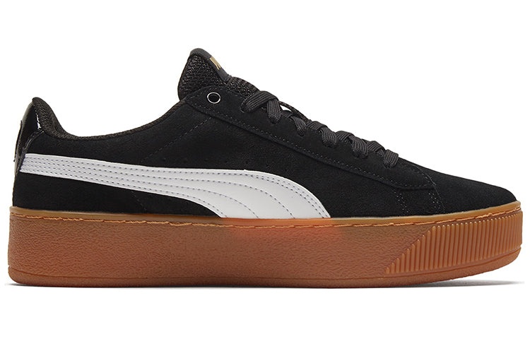 (WMNS) PUMA Vikky Platform 'Black And White' 363287-10 - 2