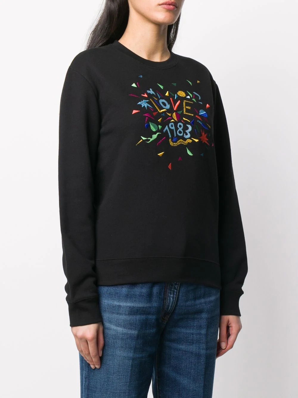 Love 1983 embroidered sweatshirt - 3