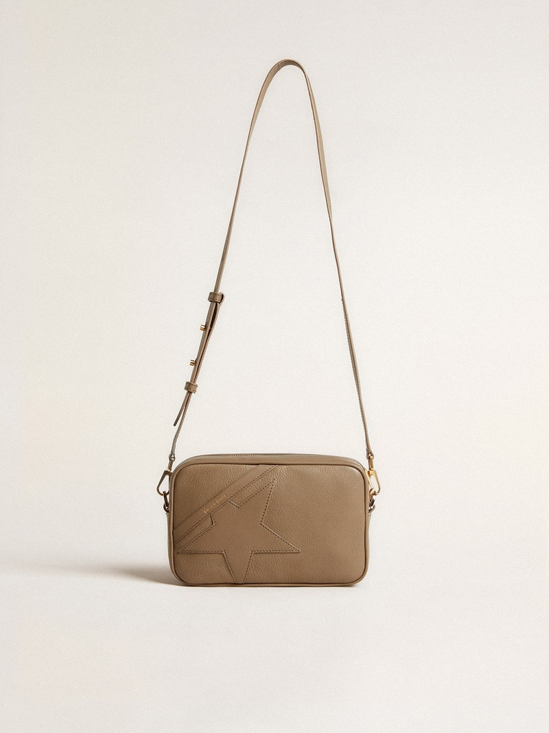 Golden Goose Star Bag in sage-green leather with tone-on-tone star outlook