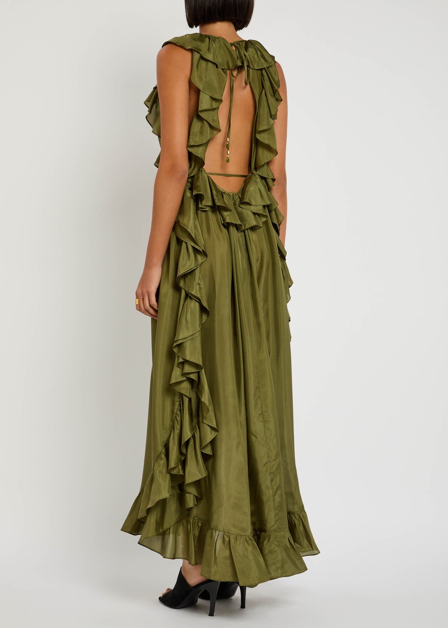 Zimmermann Cascadian Ruffled Silk Maxi Dress - 5