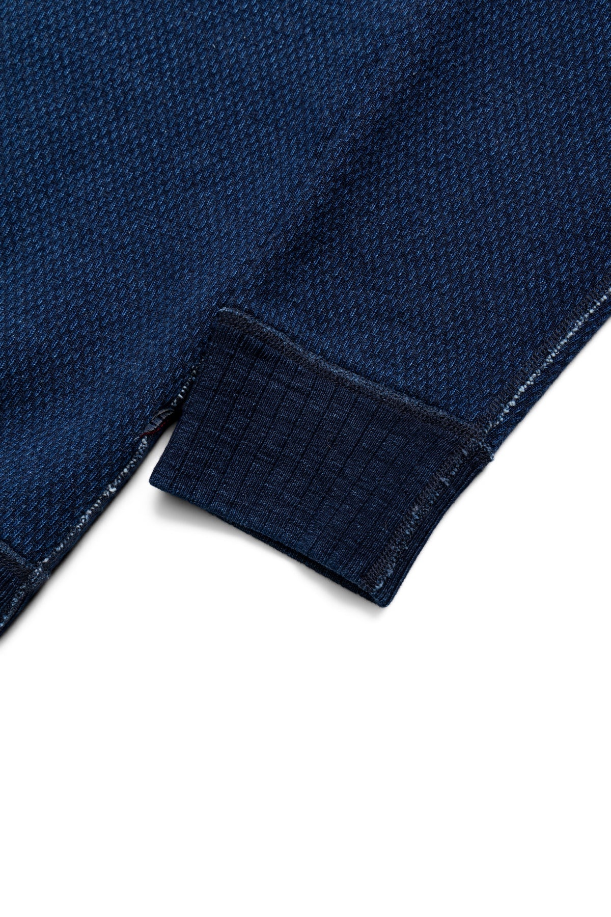 Yarn Dyed Indigo Sweatshirt - Indigo Sashiko - 11