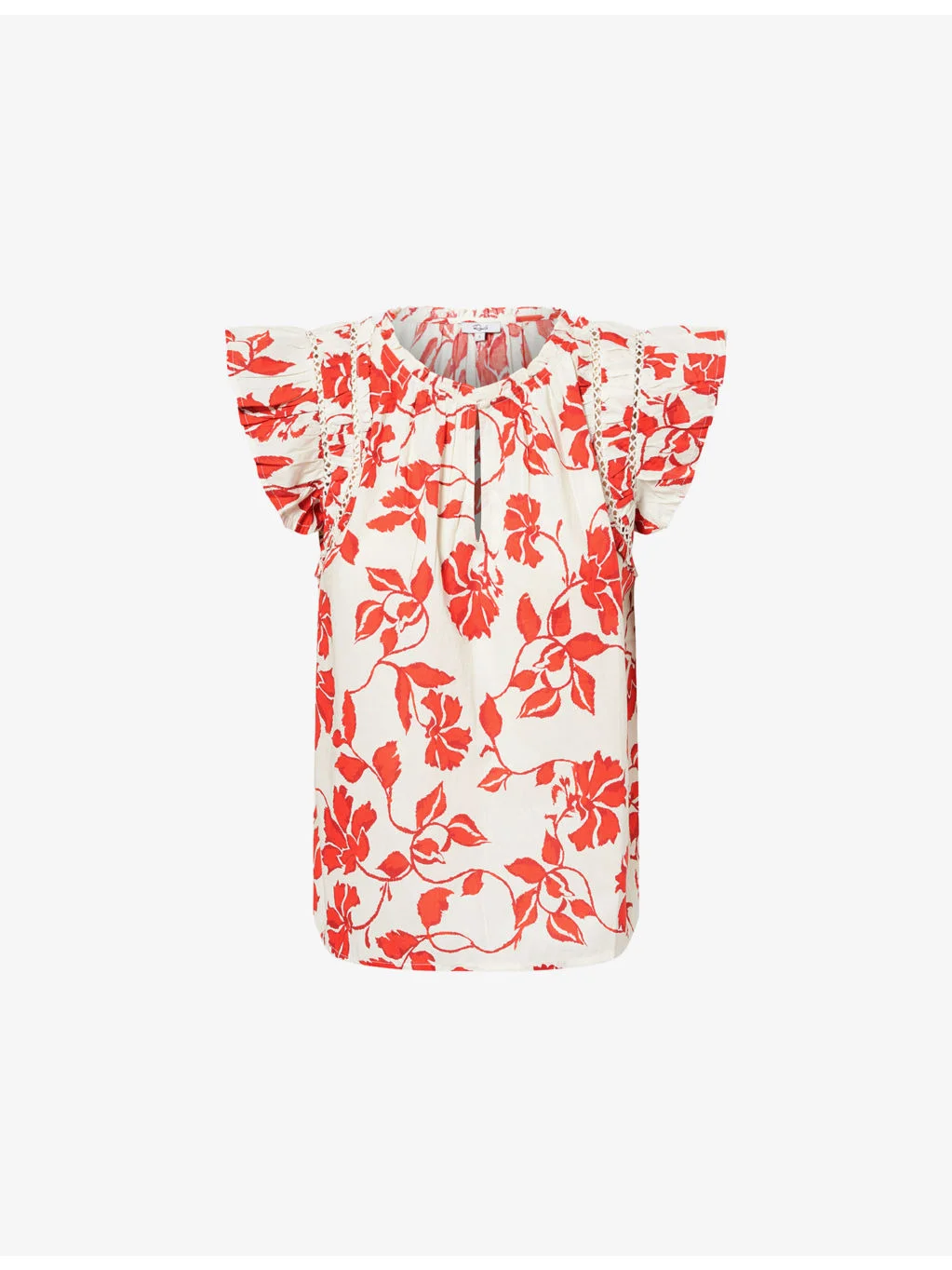 Allea Floral-Printed Cotton Top - 1
