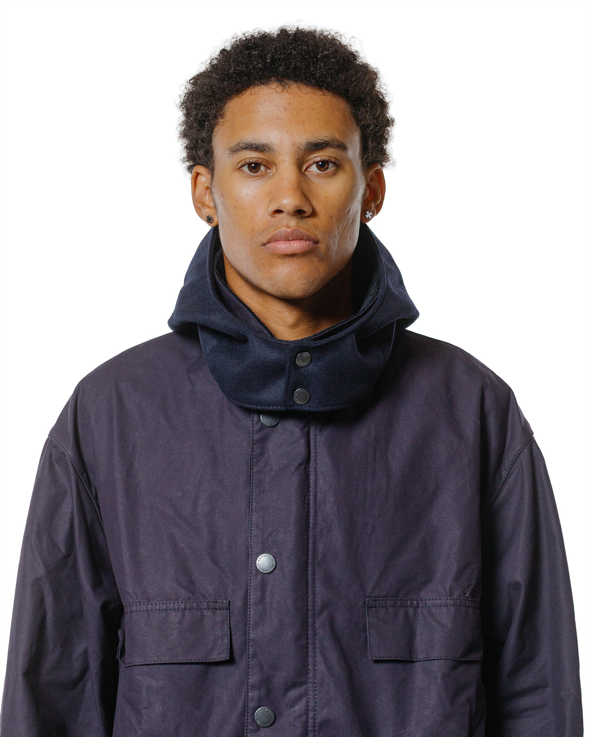 KAPTAIN SUNSHINE Bedale Casual Field Coat Dark Indigo - 5