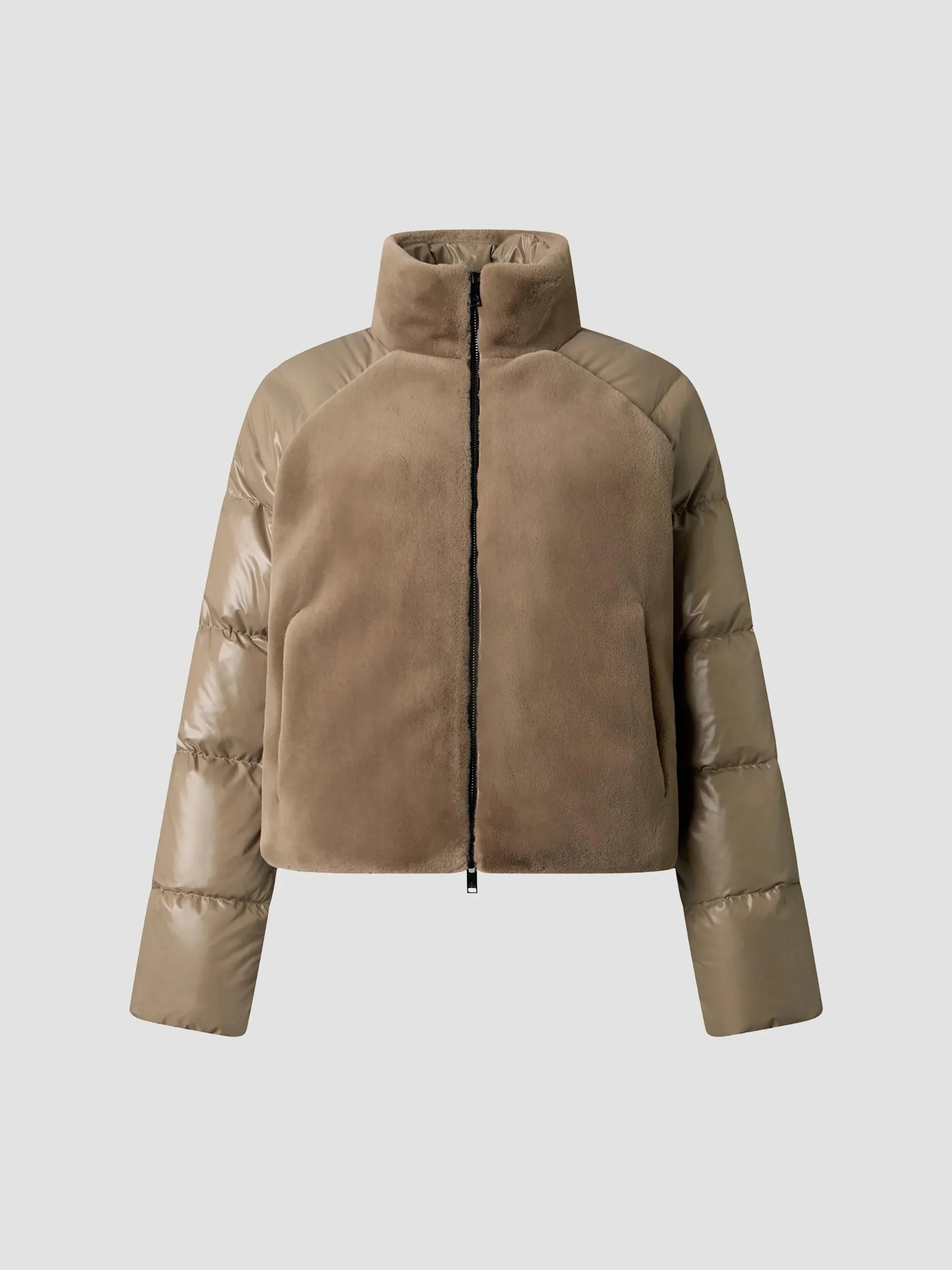 Women's Queens Hybrid Bunny Down Jacket - Ashen - 1