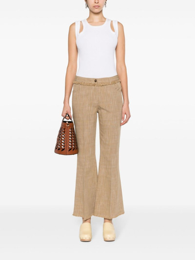 Etro flared cropped trousers outlook