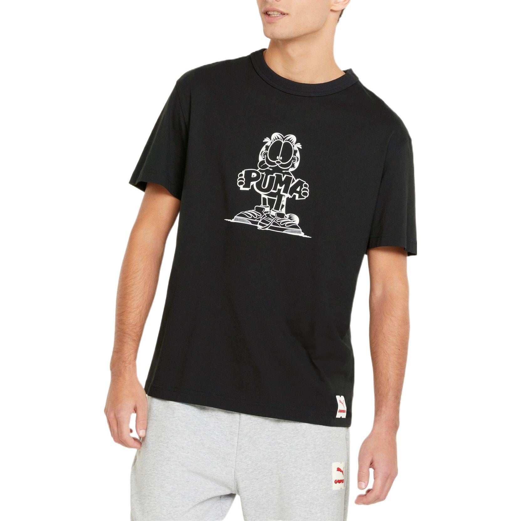 PUMA x Garfield Graphic T-Shirt 'Black' 534433-01 - 4