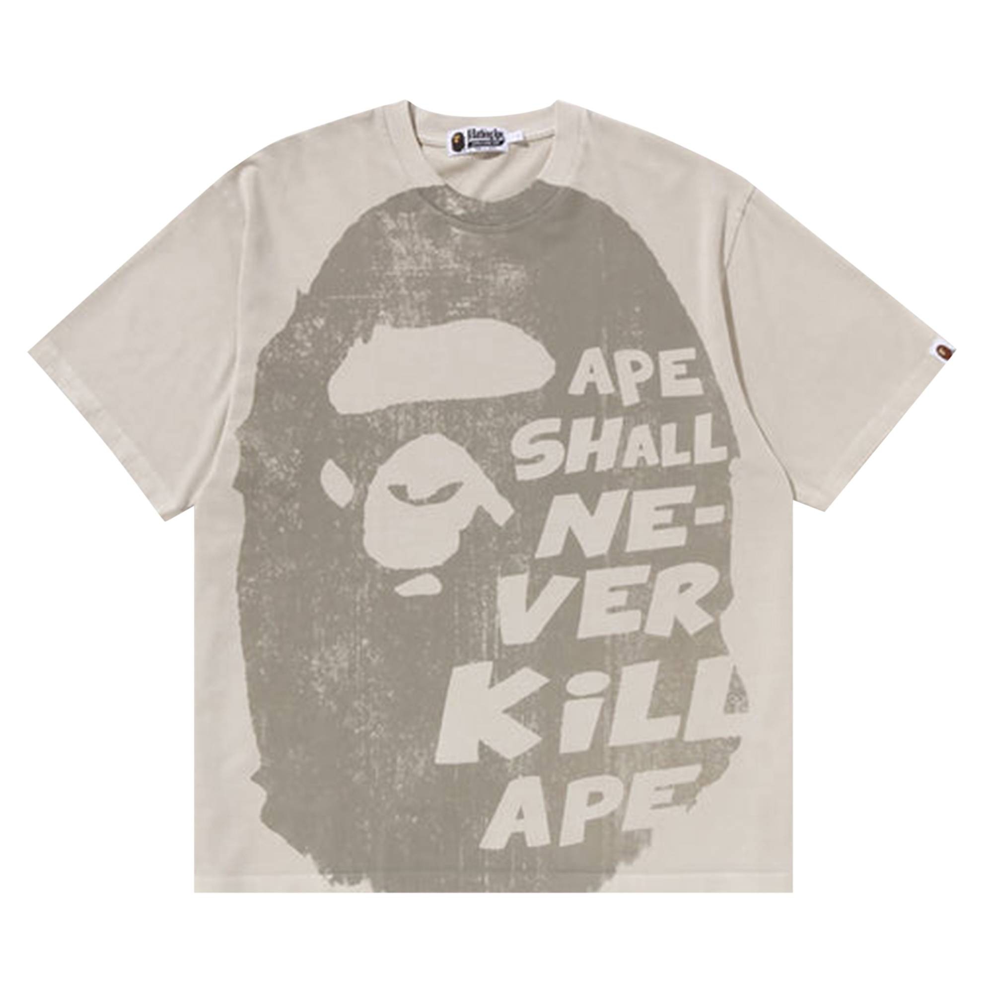 A BATHING APE® BAPE Big Ape Head Tee 'Ivory' | REVERSIBLE