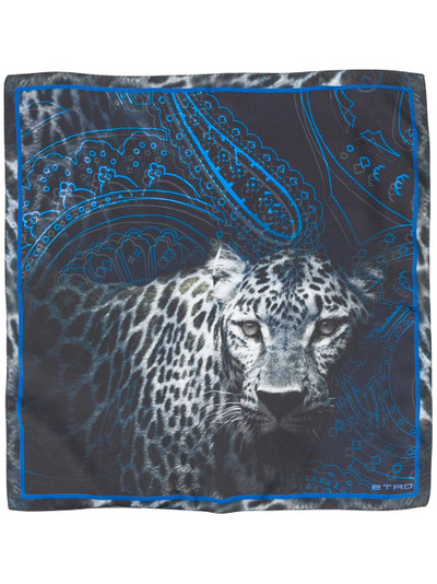 Etro leopard-print scarf outlook