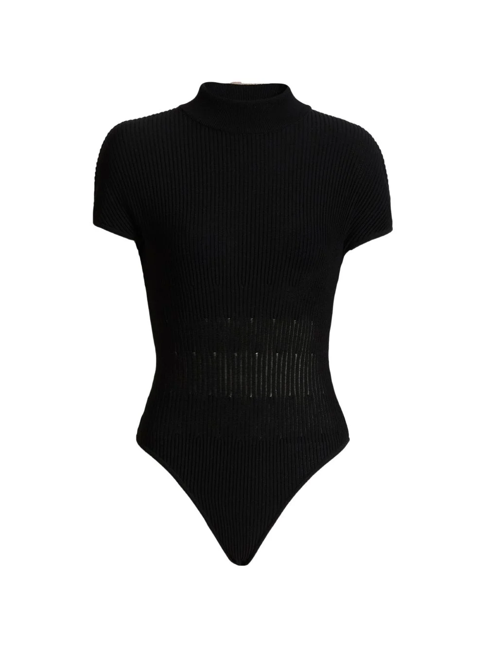 ribbed knit bodysuit - 1