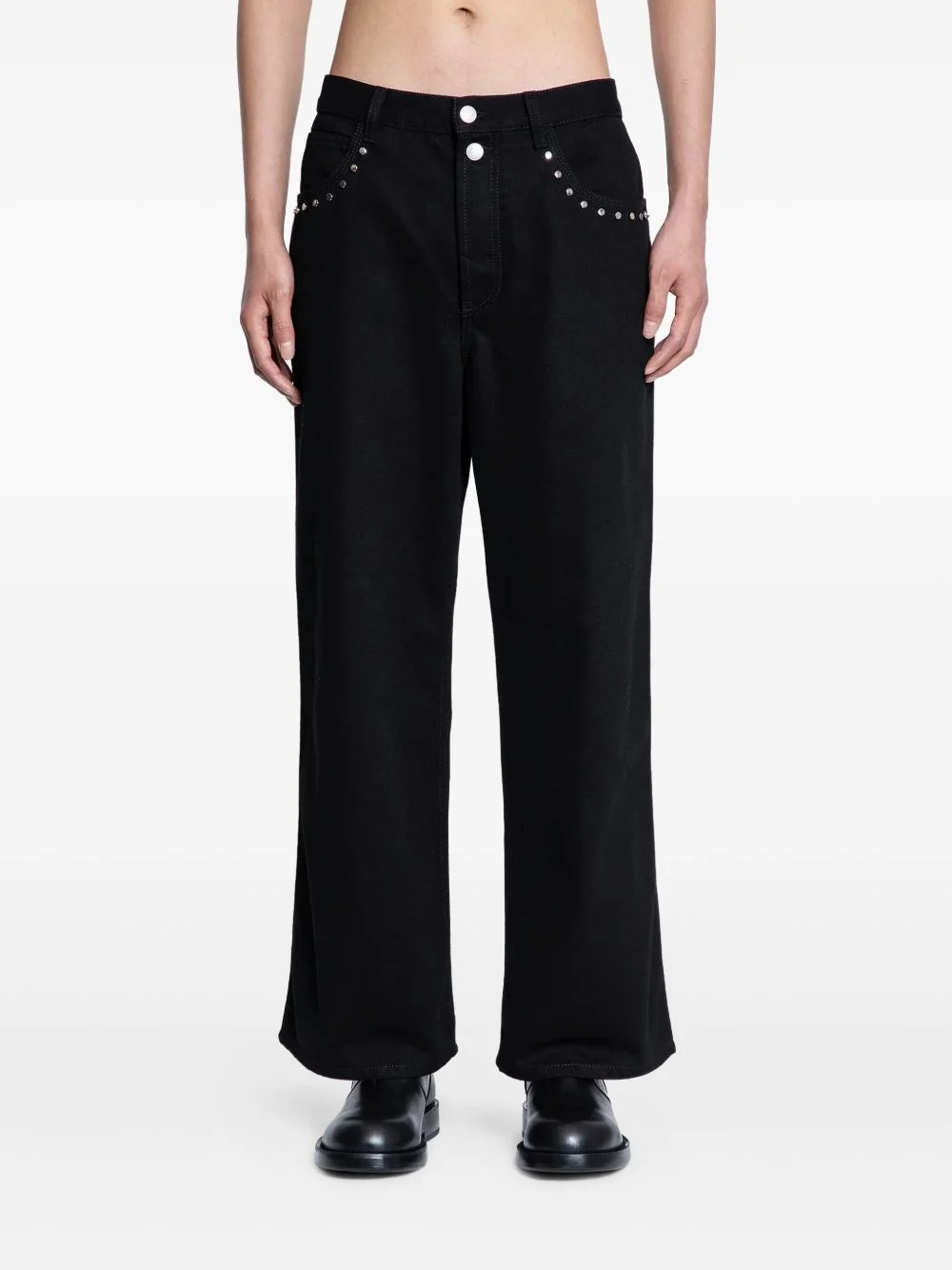 Stud five pocket jeans - 1