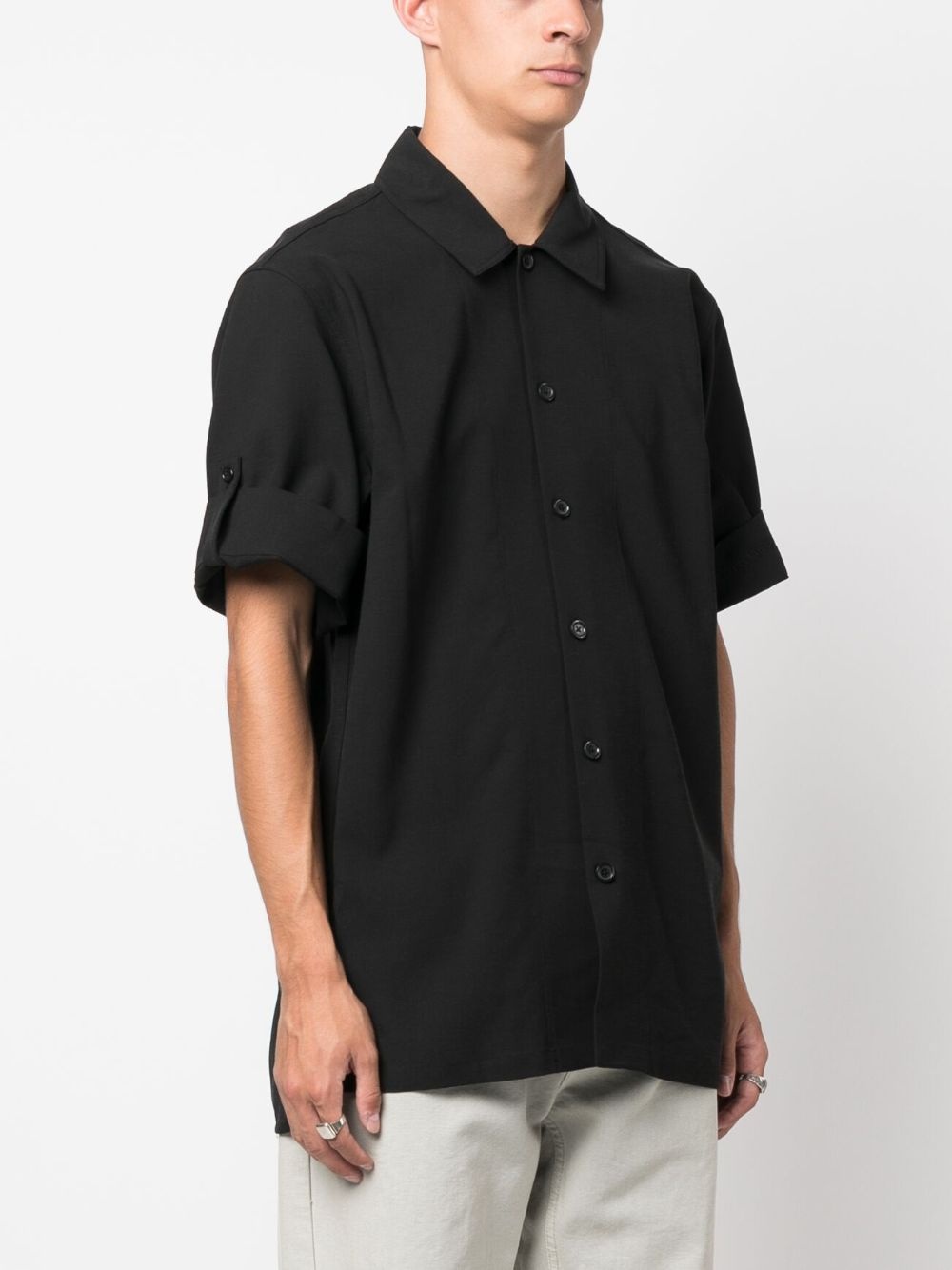 short-sleeve button-up shirt - 3