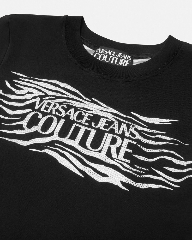 VERSACE JEANS COUTURE Crystal Zebra T-Shirt outlook