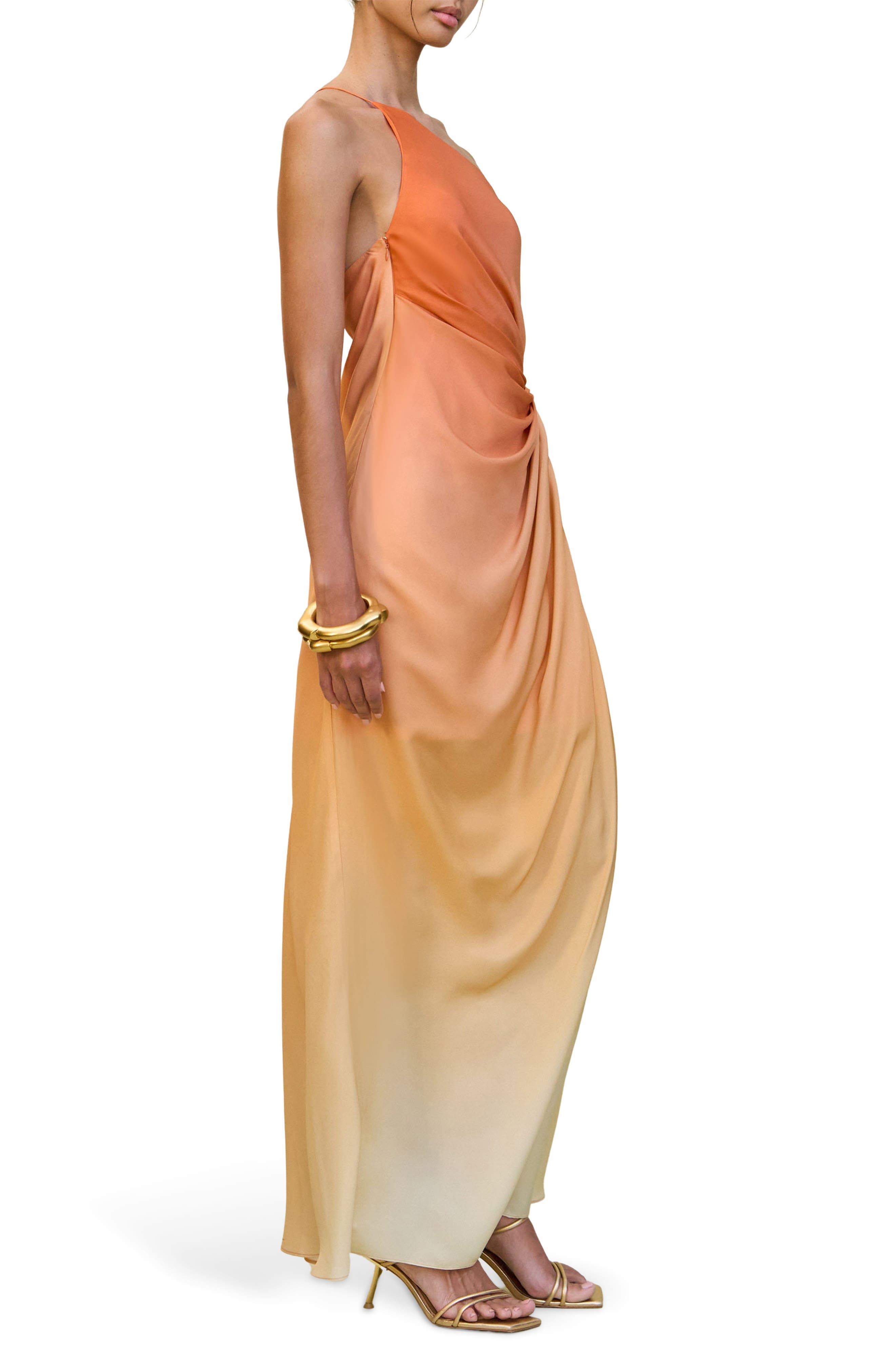 Cult Gaia Valerie One-Shoulder Maxi Dress in Ombre at Nordstrom - 2