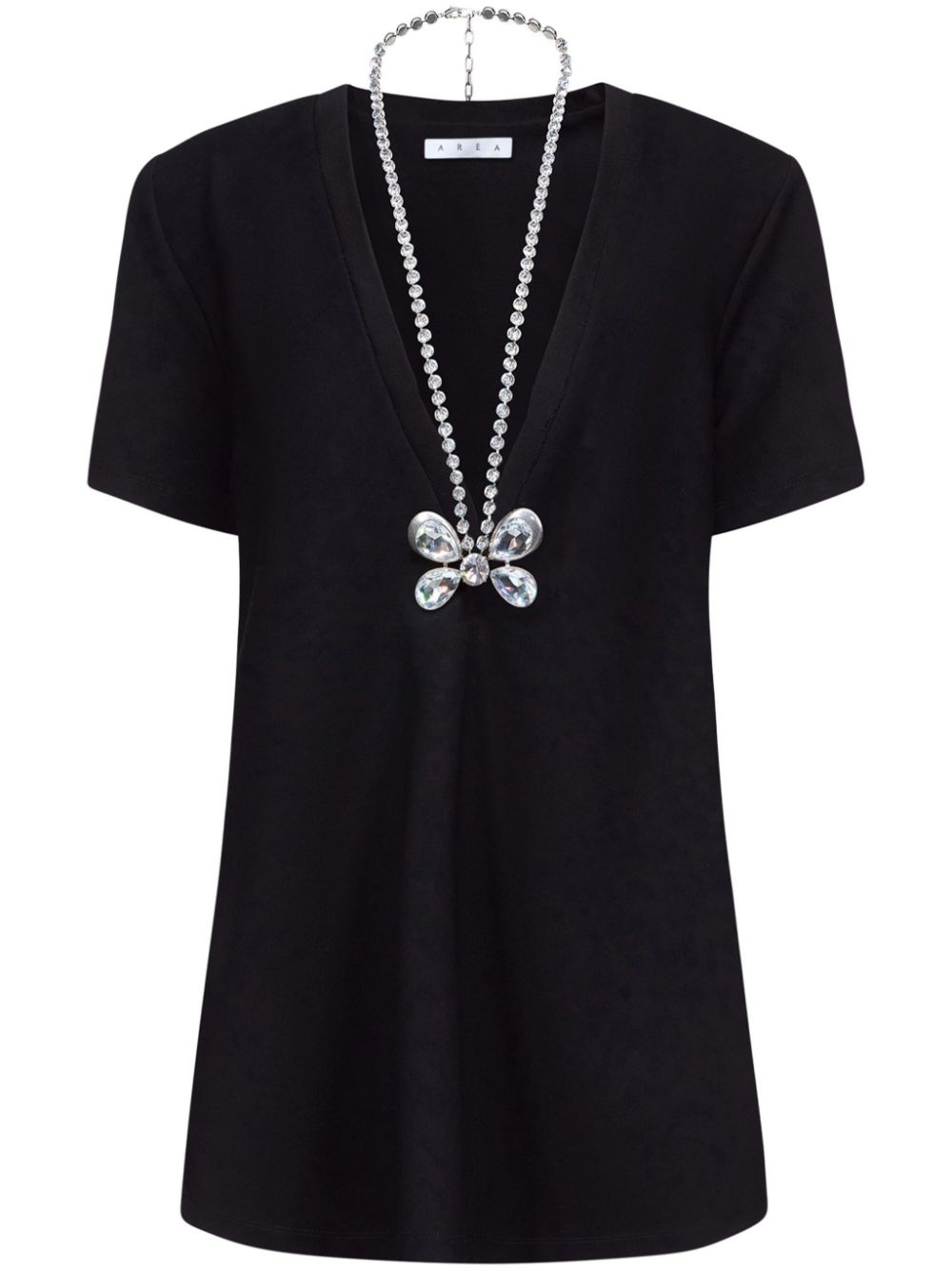butterfly-charm shirt dress - 1