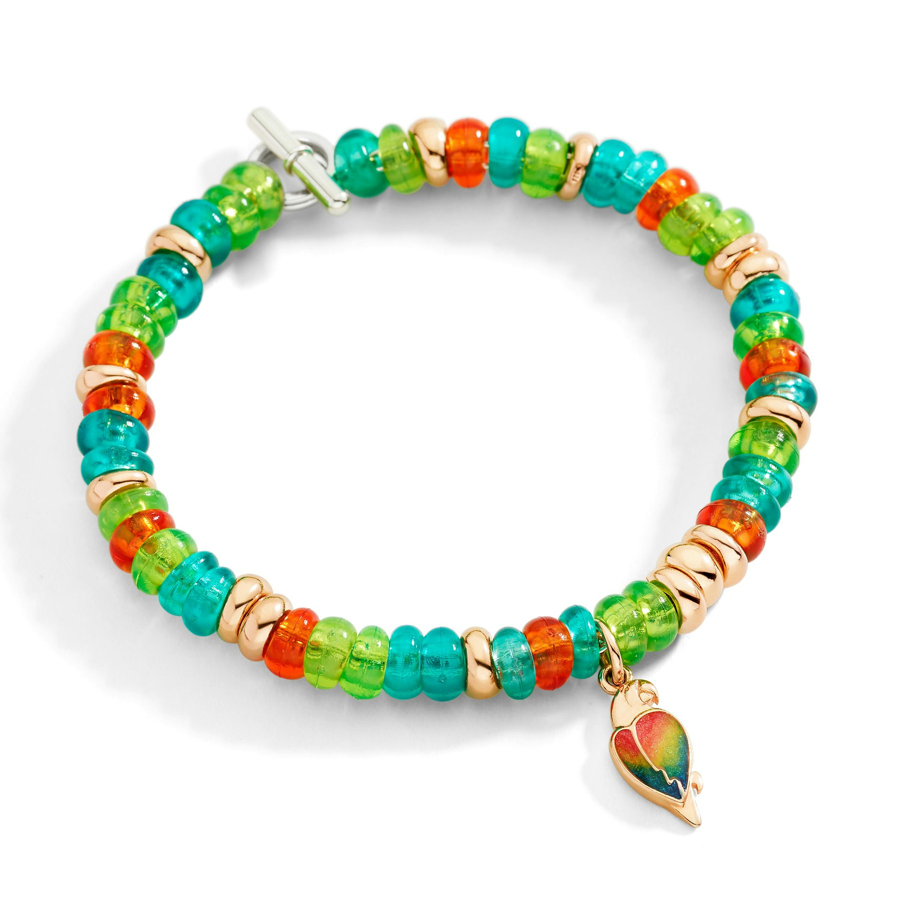 RONDELLE BRACELET IN GOLD-PLATED SILVER & RECYCLED PLASTIC - 2